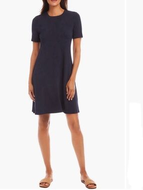 PREVIEW COLLECTION Vintage Wool Blend Shift Dress Navy L